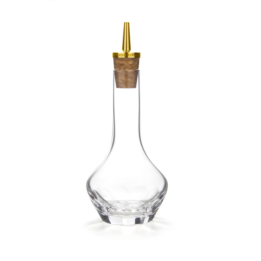 Bar Tools Cocktail Kingdom | Beveled Bitters Bottle Gold-Plated Dasher Top