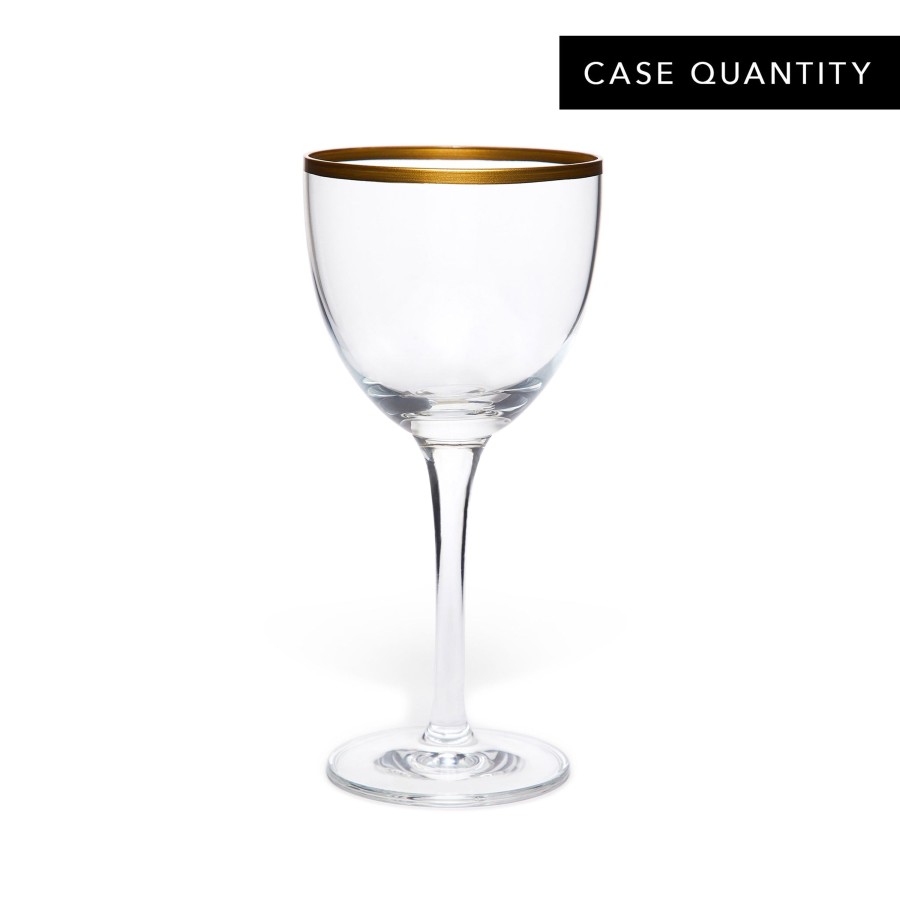 Drinkware Cocktail Kingdom | Nick And Nora Glass Gold Trim