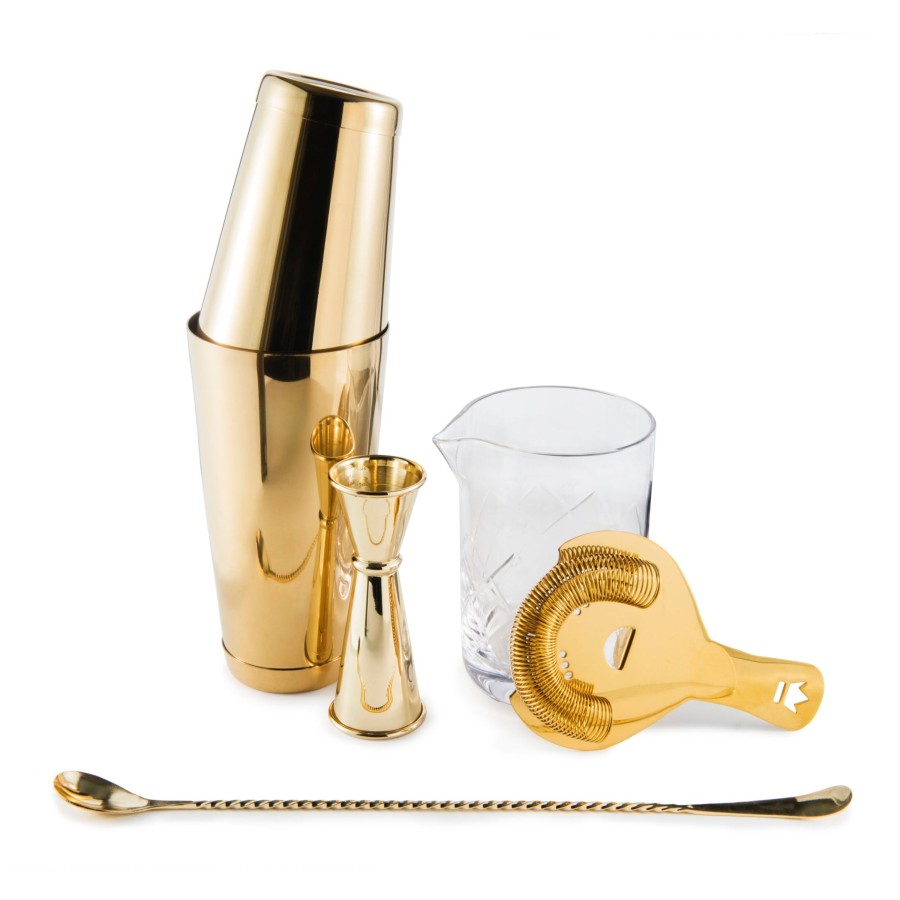 Sets & Kits Cocktail Kingdom | Essential Cocktail Set Gold-Plated