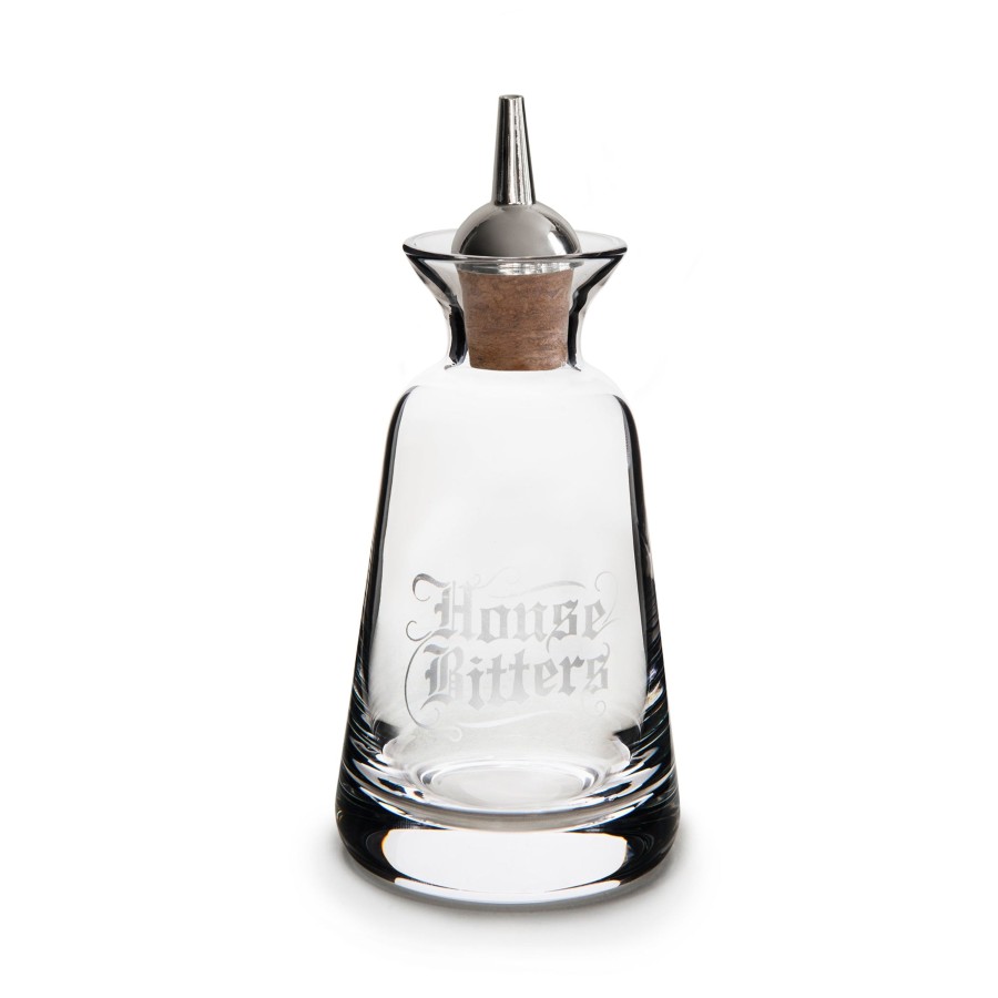 Bar Tools Cocktail Kingdom | Finewell Bitters Bottle Gothic Style House Bitters Silver-Plated Da