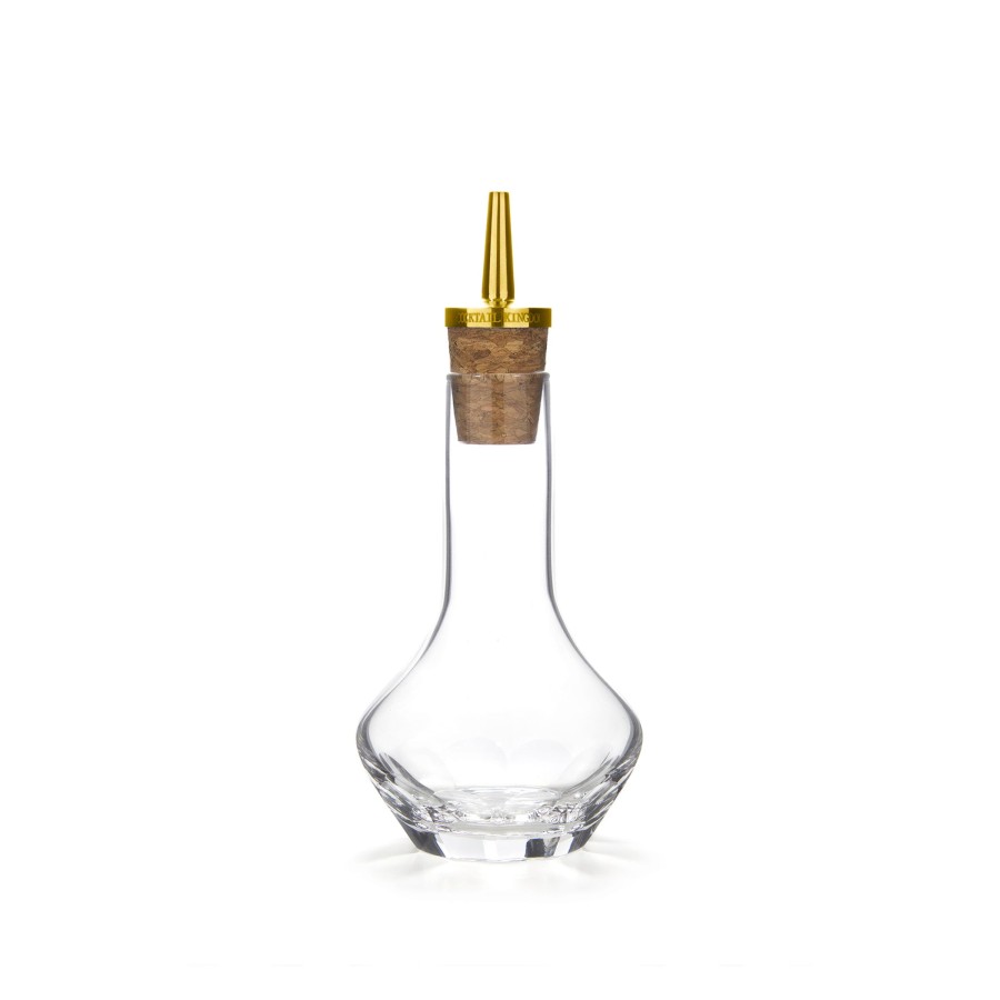 Bar Tools Cocktail Kingdom | Beveled Bitters Bottle Gold-Plated Dasher Top