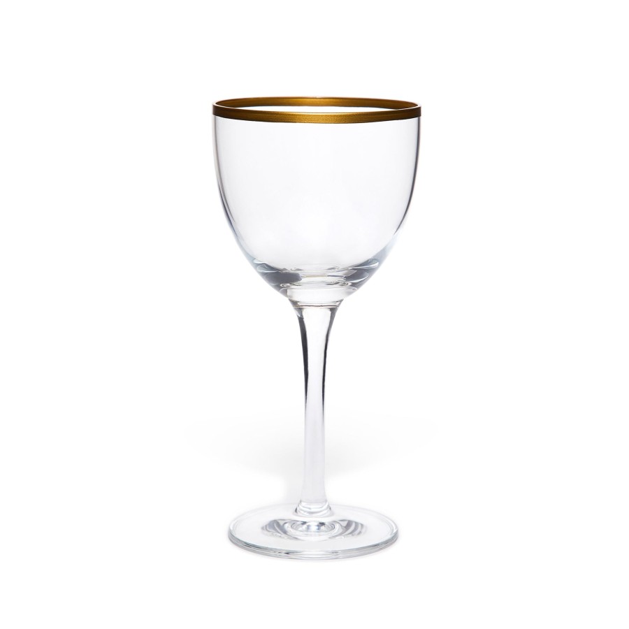 Drinkware Cocktail Kingdom | Nick And Nora Glass Gold Trim