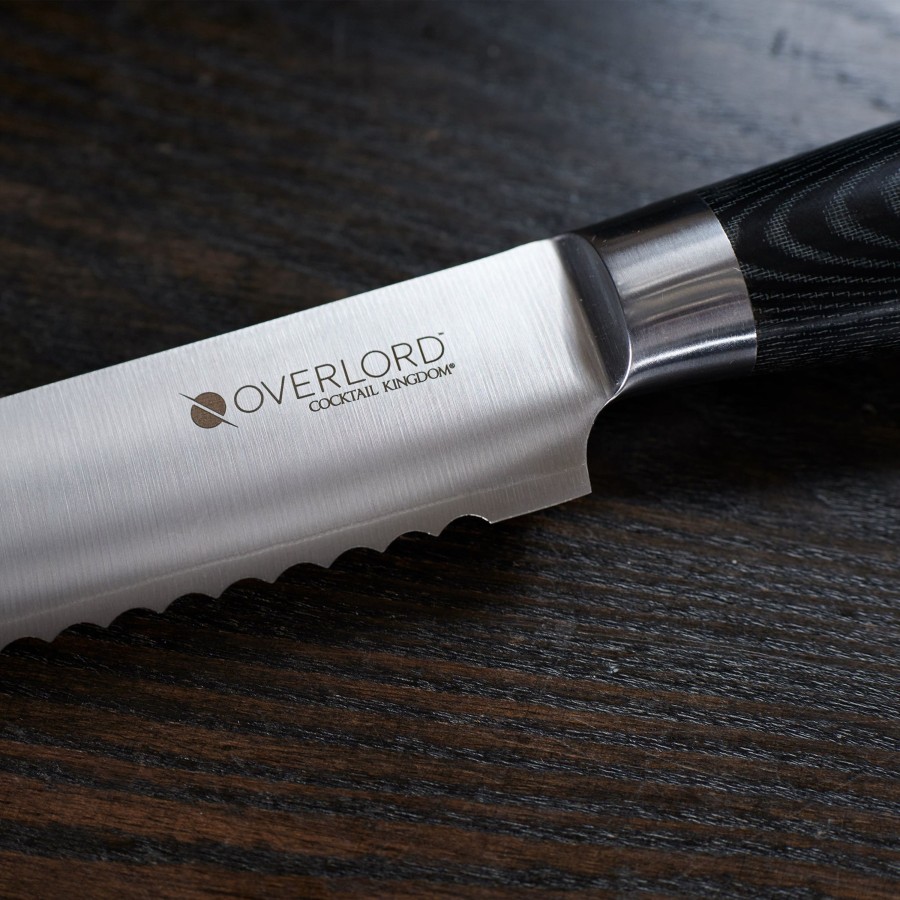 Knives Overlord | Overlord 8" Serrated Knife Composite Handle